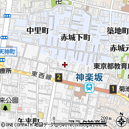 東京都新宿区矢来町147周辺の地図