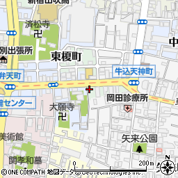 東京都新宿区東榎町9周辺の地図