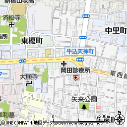 東京都新宿区東榎町5周辺の地図