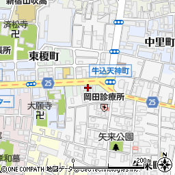 東京都新宿区東榎町5周辺の地図