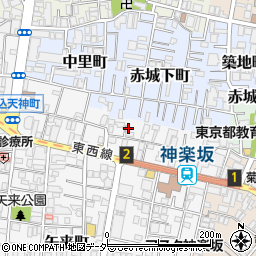東京都新宿区矢来町145周辺の地図