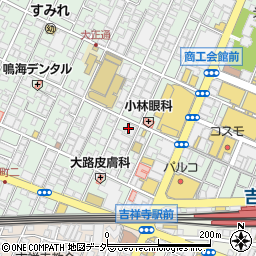 ＺＡＲＡ吉祥寺店周辺の地図