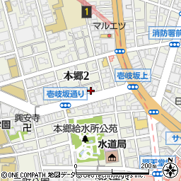 パークジャパン本郷第５駐車場周辺の地図