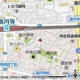 ＳｏｕｔｈｅｒｎＣｏｕｒｔ高円寺周辺の地図