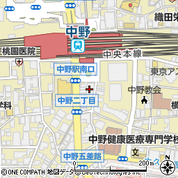 三菱ＵＦＪ銀行中野駅前支店 ＡＴＭ周辺の地図