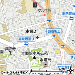 東京都文京区本郷2丁目22周辺の地図