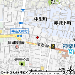 東京都新宿区天神町17周辺の地図