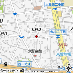 東京都江戸川区大杉2丁目4-17周辺の地図