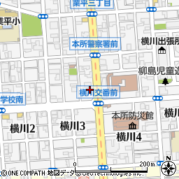 ローソンＬＴＦ墨田横川三丁目店周辺の地図