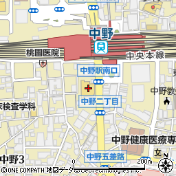 千賀デンタルクリニック中野マルイ医院周辺の地図