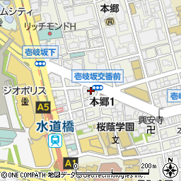 東京都文京区本郷1丁目18周辺の地図