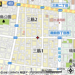 東京都台東区三筋周辺の地図