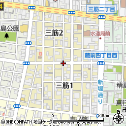 東京都台東区三筋周辺の地図