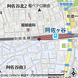 東京都杉並区阿佐谷南3丁目56-1周辺の地図