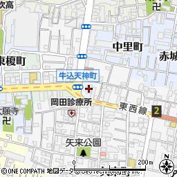 東京都新宿区天神町4周辺の地図