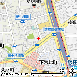 東京都新宿区新小川町3-33周辺の地図