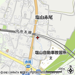 山梨県甲州市塩山赤尾339周辺の地図