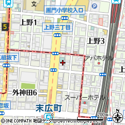 東京都千代田区外神田5丁目3周辺の地図