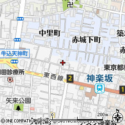 東京都新宿区矢来町140周辺の地図