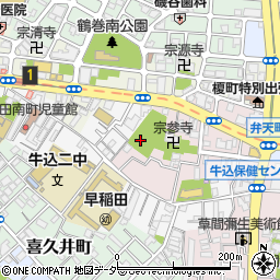 東京都新宿区弁天町9周辺の地図