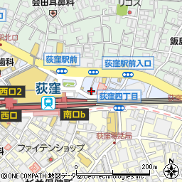 元祖寿司 荻窪駅前店周辺の地図
