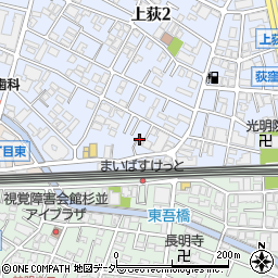 上荻荘周辺の地図
