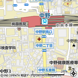 焼肉名菜 福寿 中野マルイ店周辺の地図