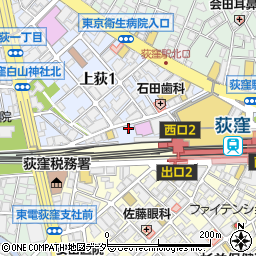 秋吉　荻窪店周辺の地図