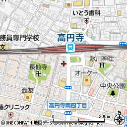 ブルースカイ高円寺店周辺の地図
