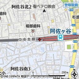東京都杉並区阿佐谷南3丁目56周辺の地図
