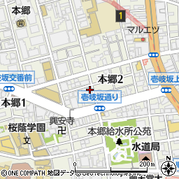 東京都文京区本郷2丁目17-15周辺の地図