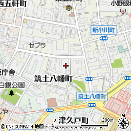 東京都新宿区筑土八幡町4-17周辺の地図
