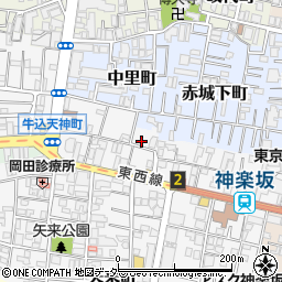 東京都新宿区矢来町138周辺の地図