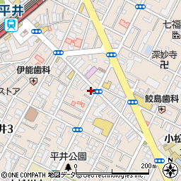 りらくる　平井店周辺の地図
