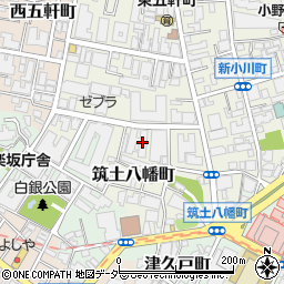 東京都新宿区筑土八幡町4-14周辺の地図