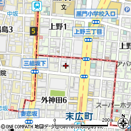 東京都千代田区外神田6丁目10周辺の地図
