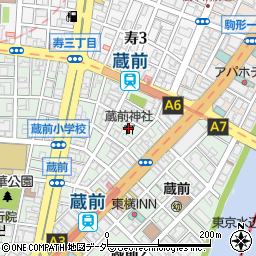 蔵前神社周辺の地図