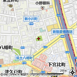 新小川公園周辺の地図