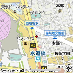 つけ麺専門店 三田製麺所 水道橋店周辺の地図