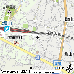 山梨県甲州市塩山赤尾531-3周辺の地図