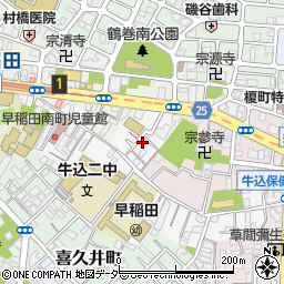 キャップス早稲田周辺の地図
