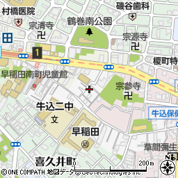 キャップス早稲田周辺の地図