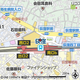 日高屋 荻窪北口店周辺の地図