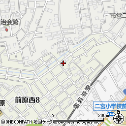 千葉県船橋市前原西8丁目15周辺の地図