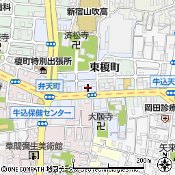 東京都新宿区榎町73周辺の地図