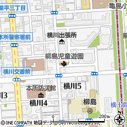 柳島児童遊園周辺の地図