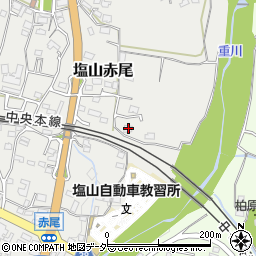 山梨県甲州市塩山赤尾102周辺の地図