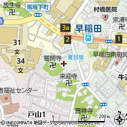 ライオンズマンション早稲田第３周辺の地図