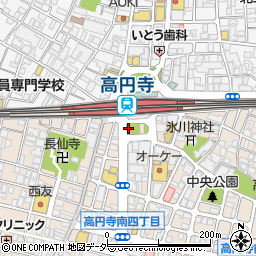 高円寺駅南口周辺の地図