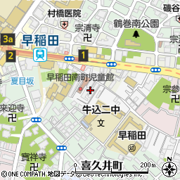 東京都新宿区早稲田南町46周辺の地図